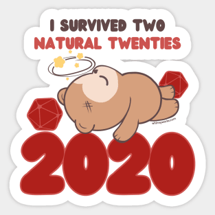 I Survived TWO Natural 20's // D20 // Owlbear // 2020 Sticker